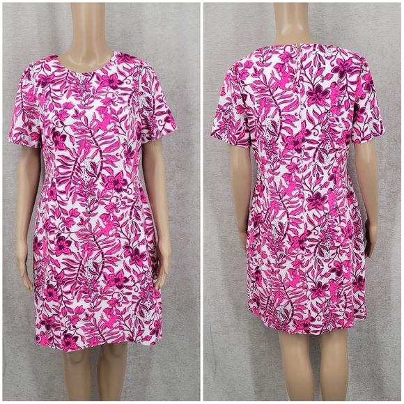 Lilly Pulitzer Mila Short Sleeve Shift Dress Elderflower Blossom Lil Escape - Picture 9 of 14